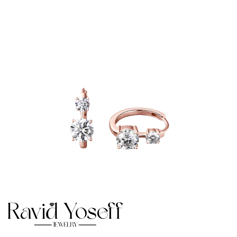 יוקרתיים Moissanite עגילי הגר