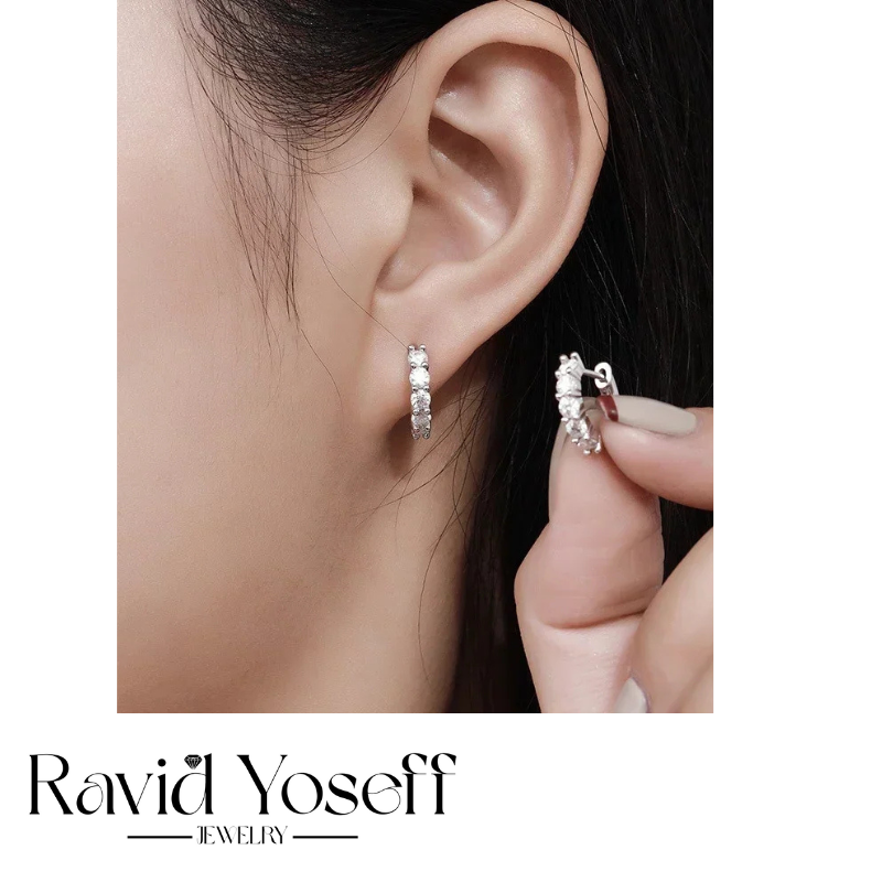 יוקרתיים Moissanite עגילי דורין