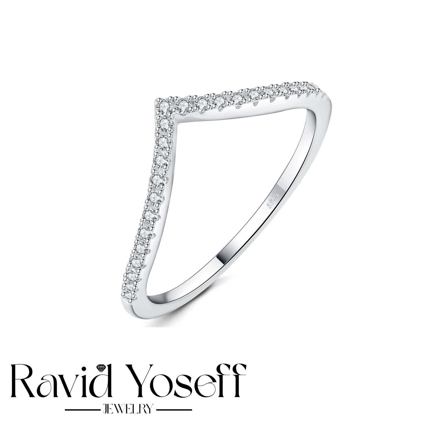 יוקרתית Moissanite טבעת לישי