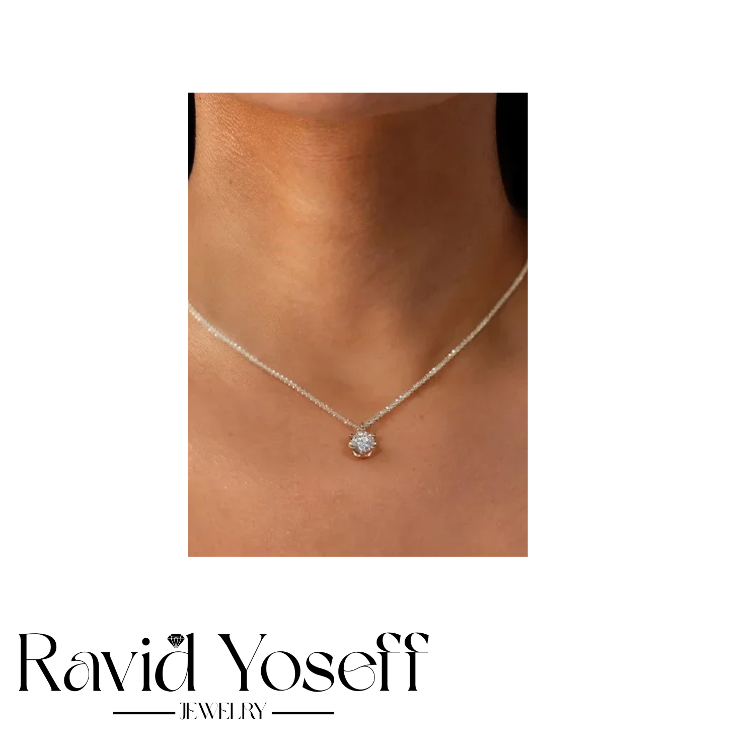 יוקרתית Moissanite שרשרת אלכסה
