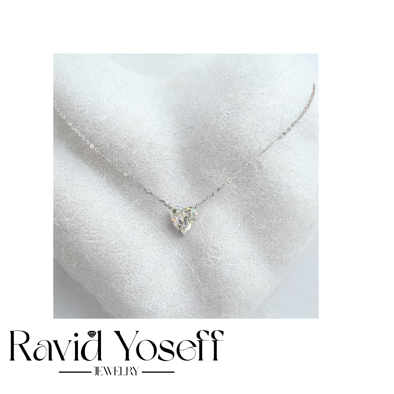 ייוקרתית Moissanite שרשרת אלבי