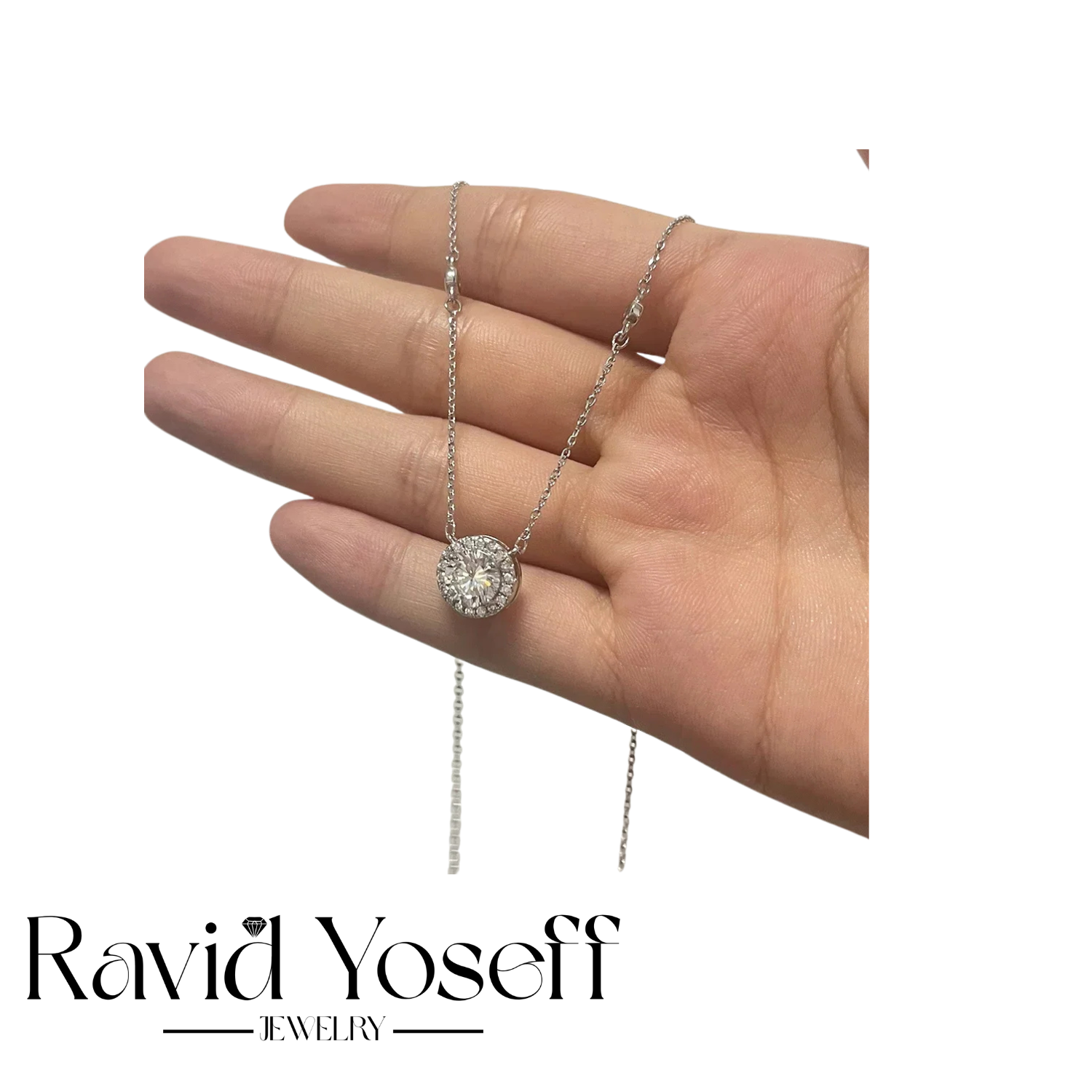 יוקרתית Moissanite שרשרת סול
