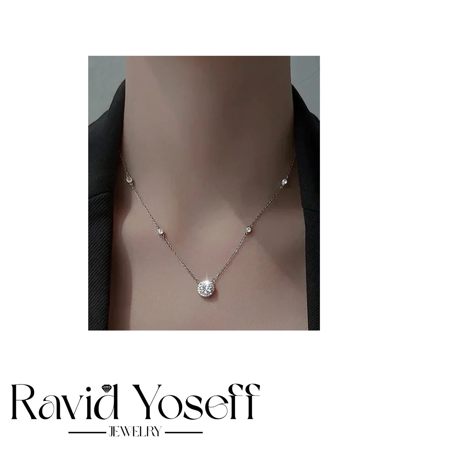 יוקרתית Moissanite שרשרת סול