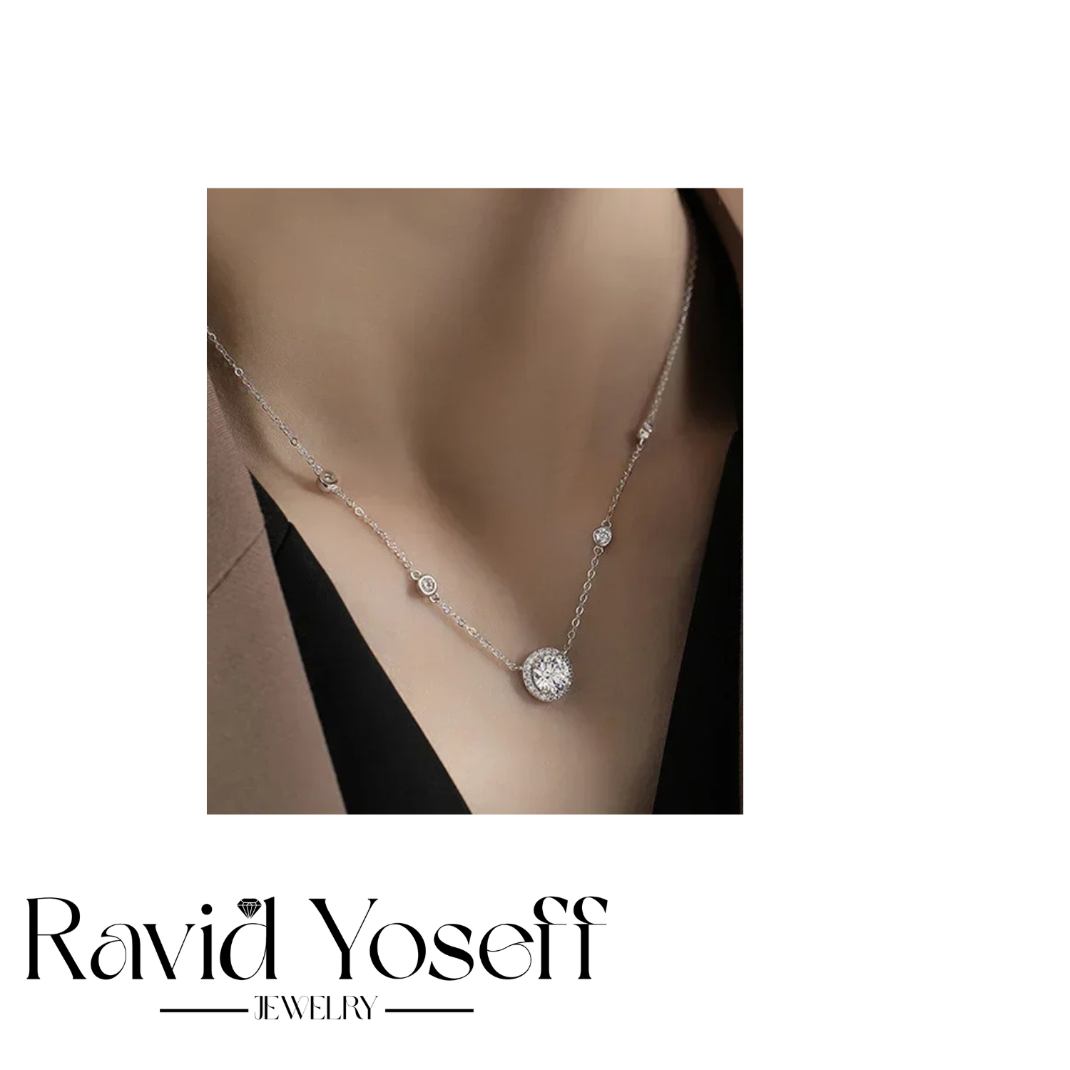 יוקרתית Moissanite שרשרת סול