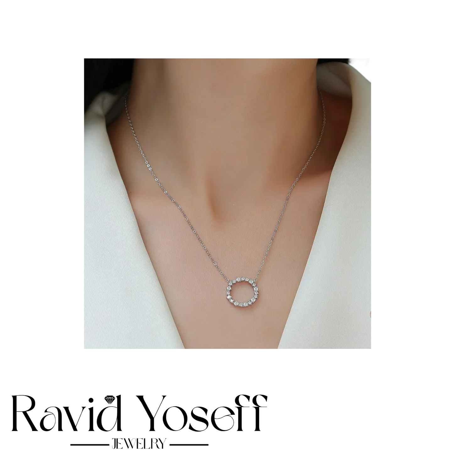 יוקרתית Moissanite שרשרת גבריאלה