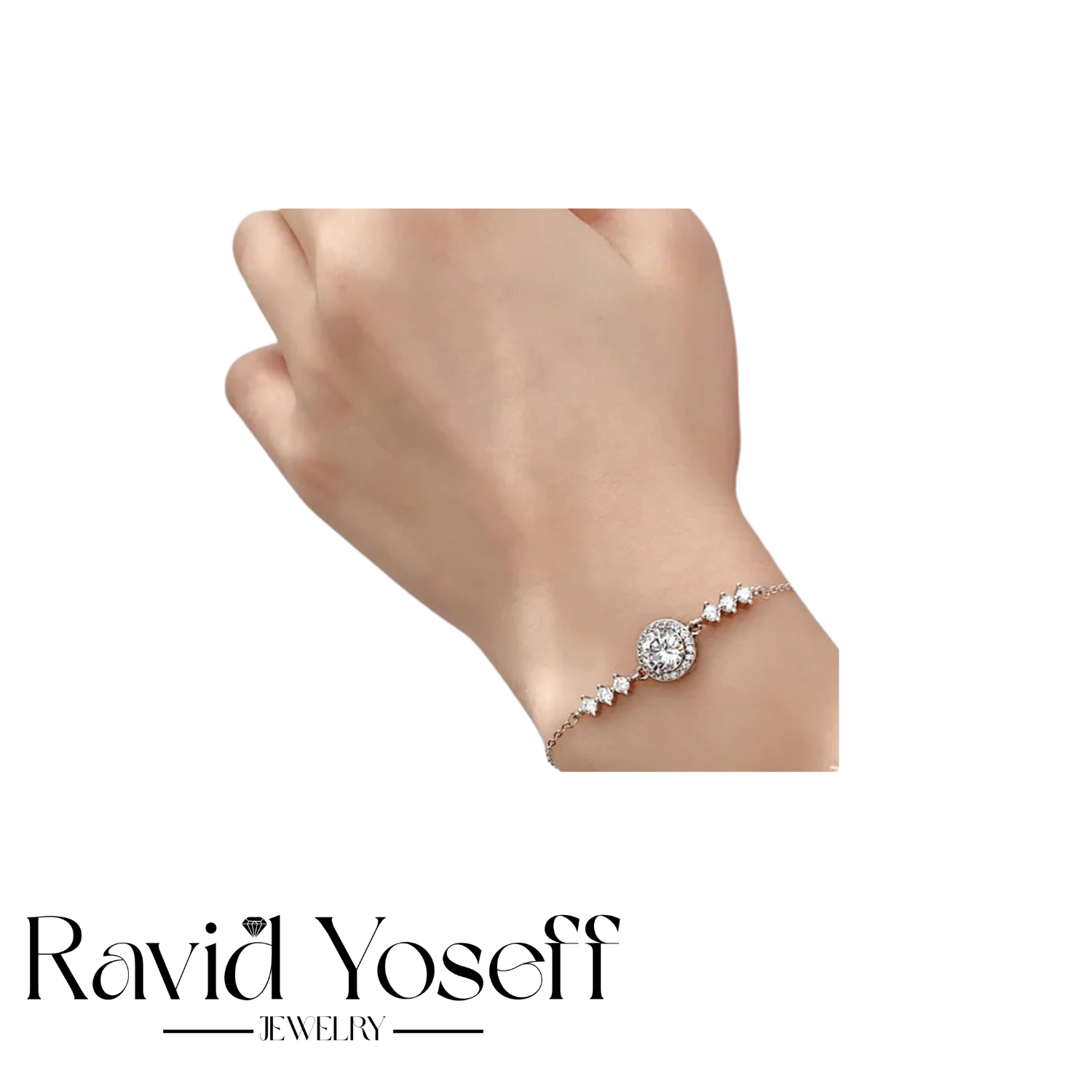 יוקרתי Moissanite צמיד מיילי