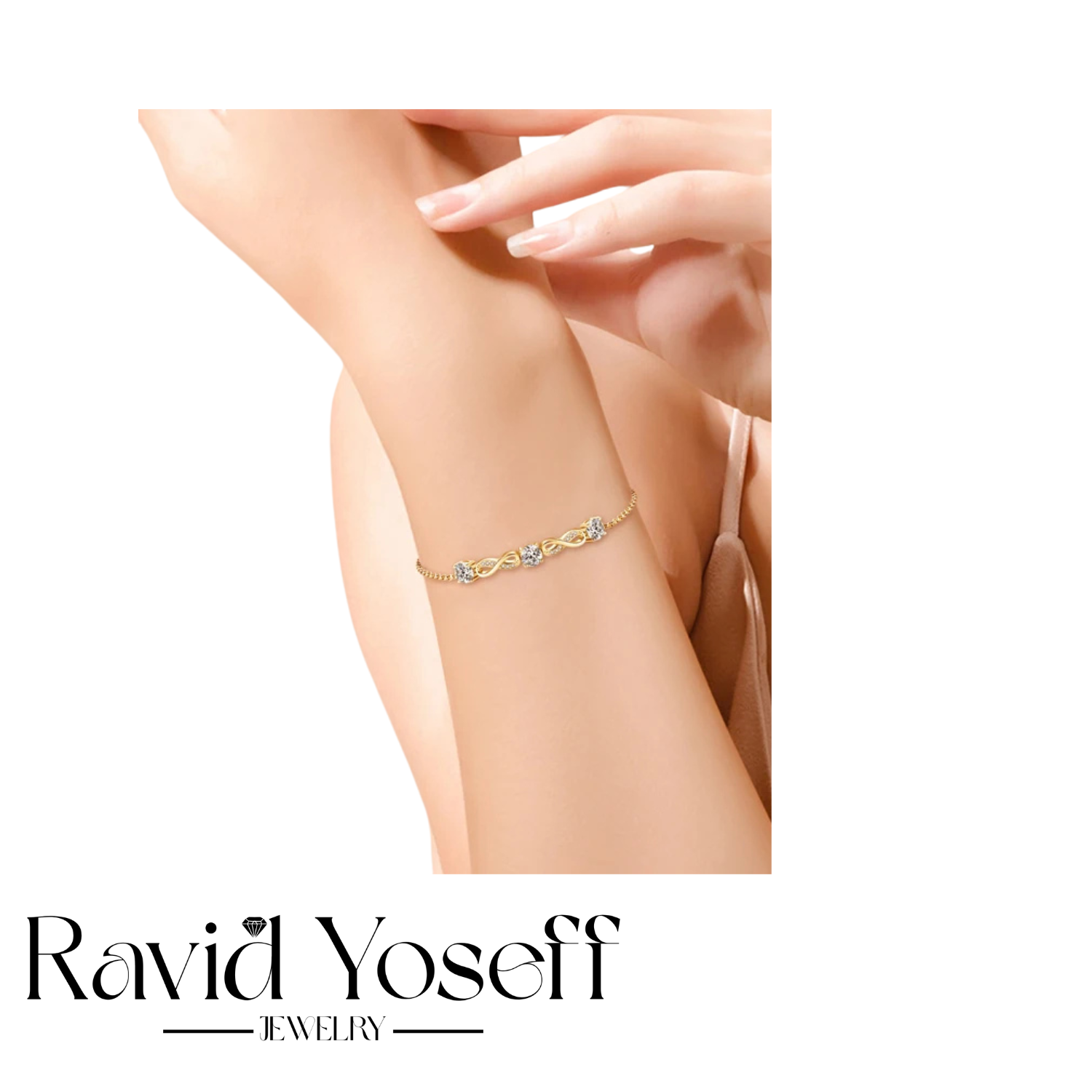 יוקרתי Moissanite צמיד נאיה