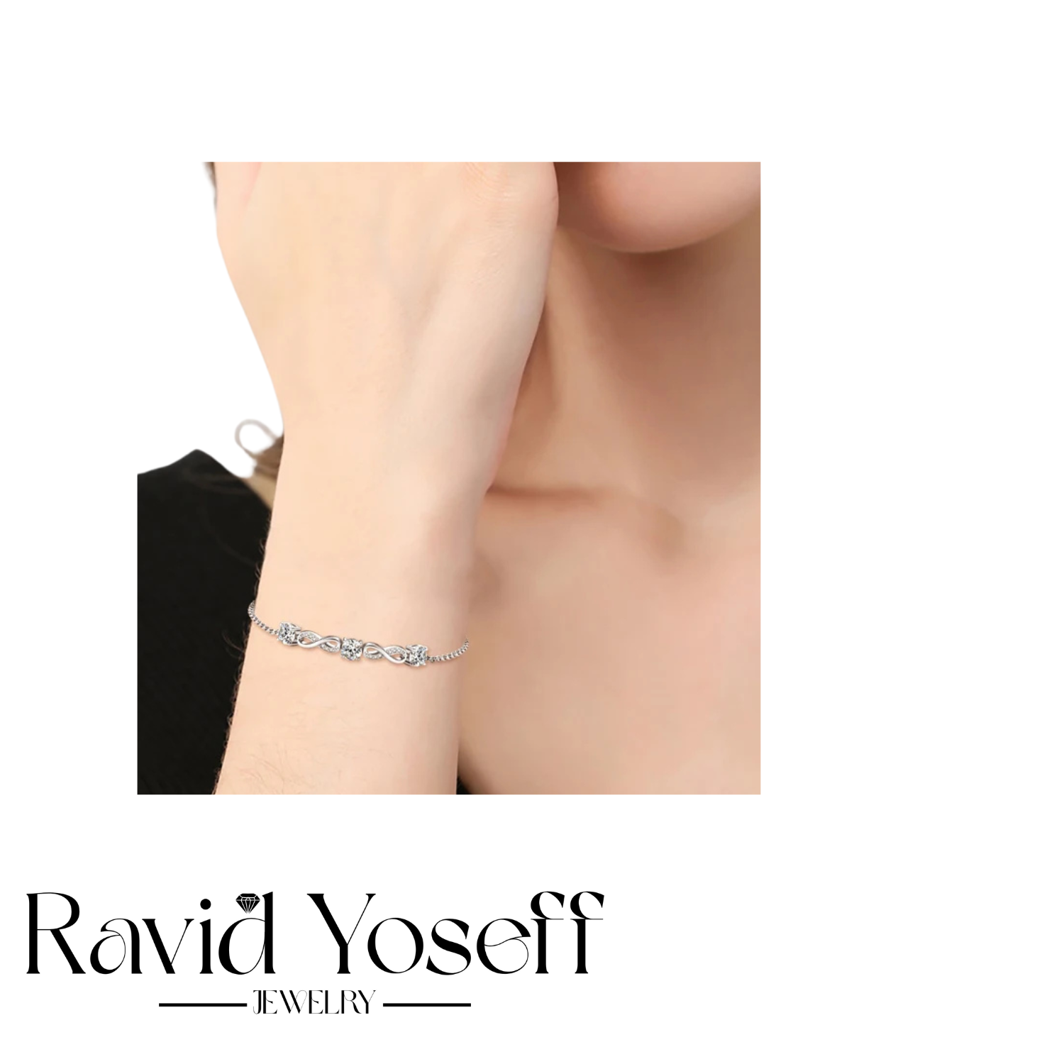 יוקרתי Moissanite צמיד נאיה
