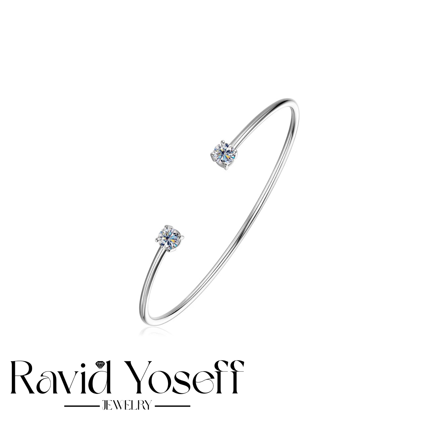 יוקרתי Moissanite צמיד לירי