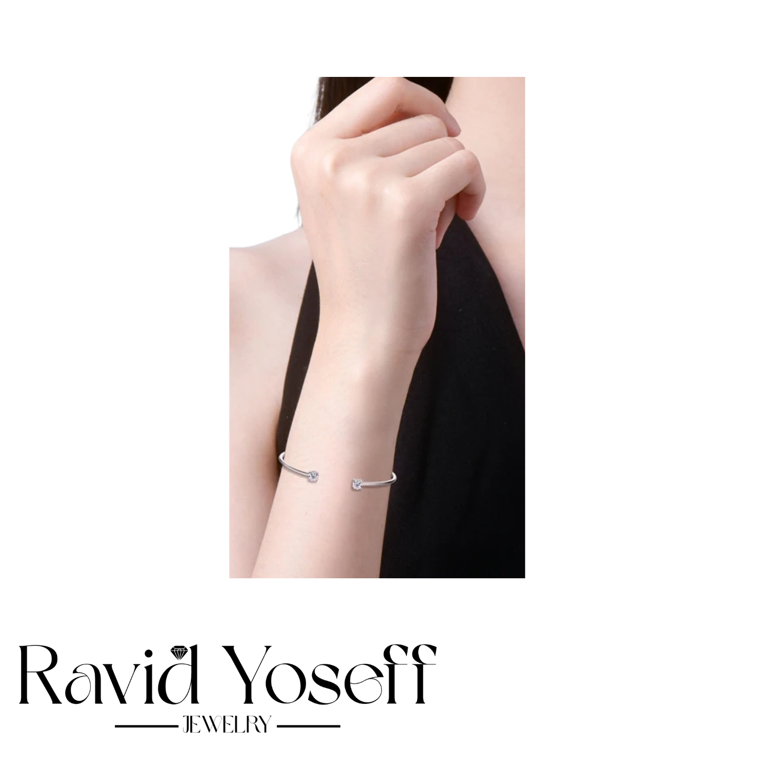 יוקרתי Moissanite צמיד לירי