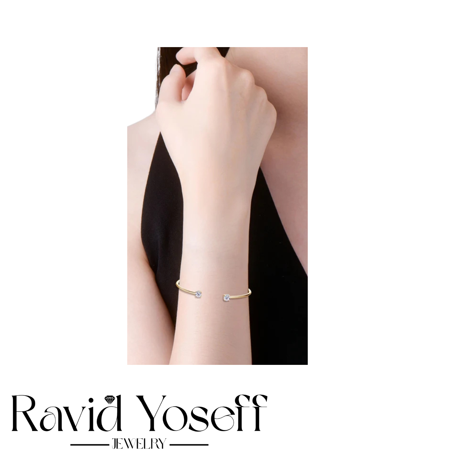 יוקרתי Moissanite צמיד לירי