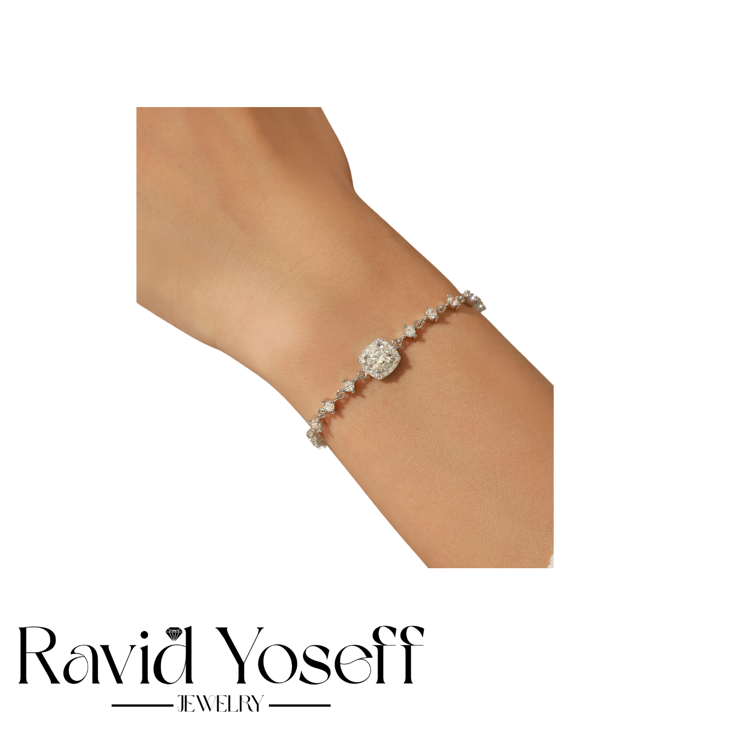 יוקרתי Moissaniteצמיד אסתר