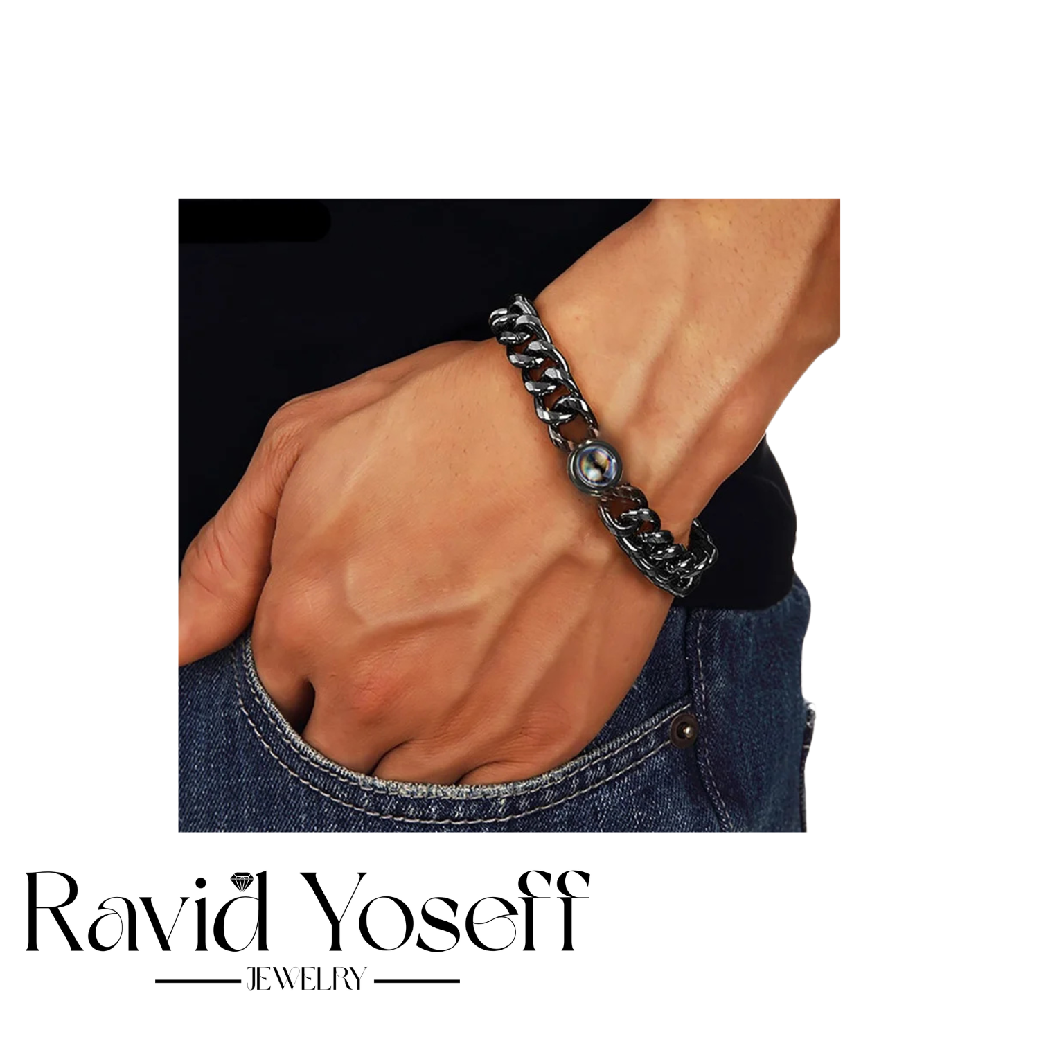 צמיד שחף יוקרתי לגבר