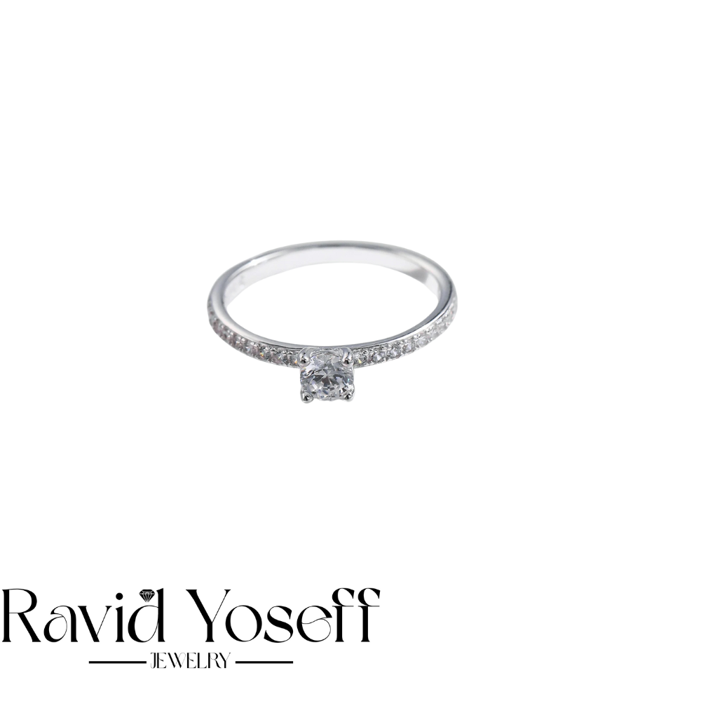 יוקרתית Moissanite טבעת מוריה