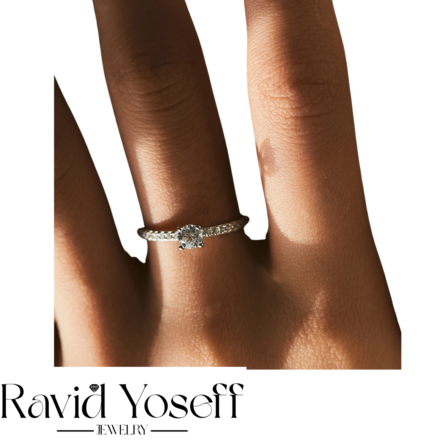 יוקרתית Moissanite טבעת מוריה