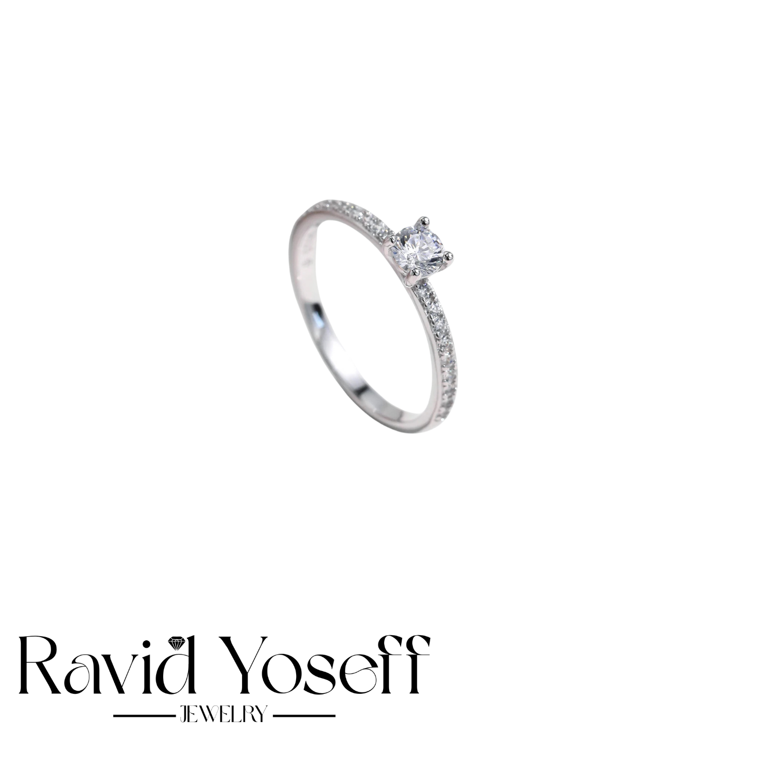 יוקרתית Moissanite טבעת מוריה