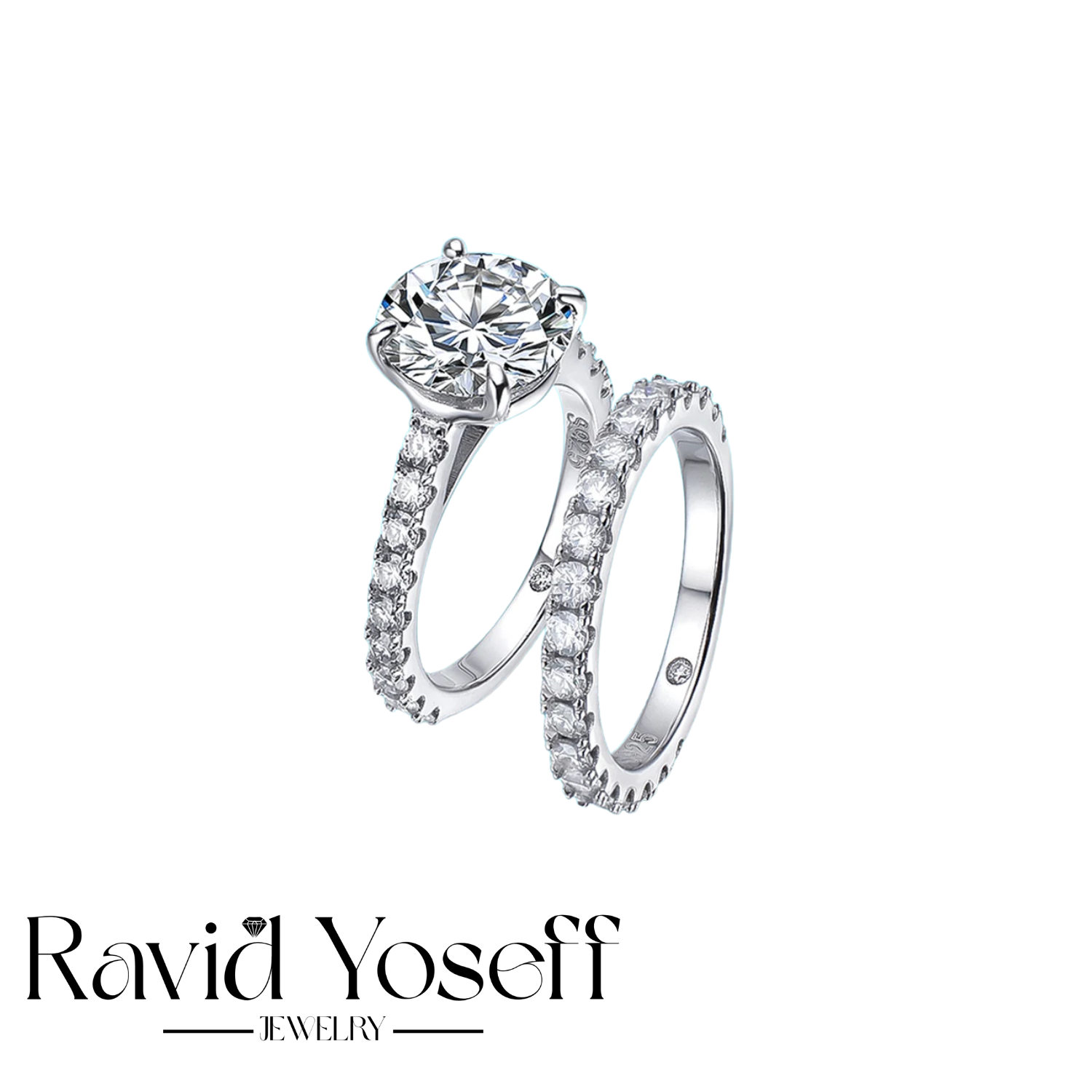 יוקרתית Moissanite טבעת דיאנה