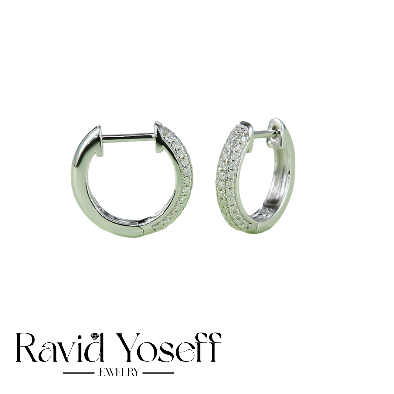 יוקרתיים Moissanite עגילי ספיר