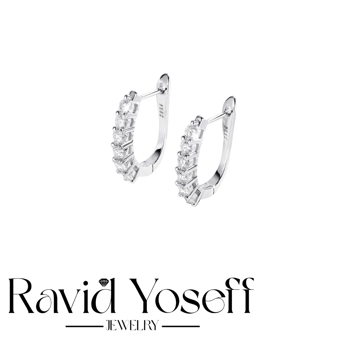 יוקרתיים Moissanite  עגילי סיון