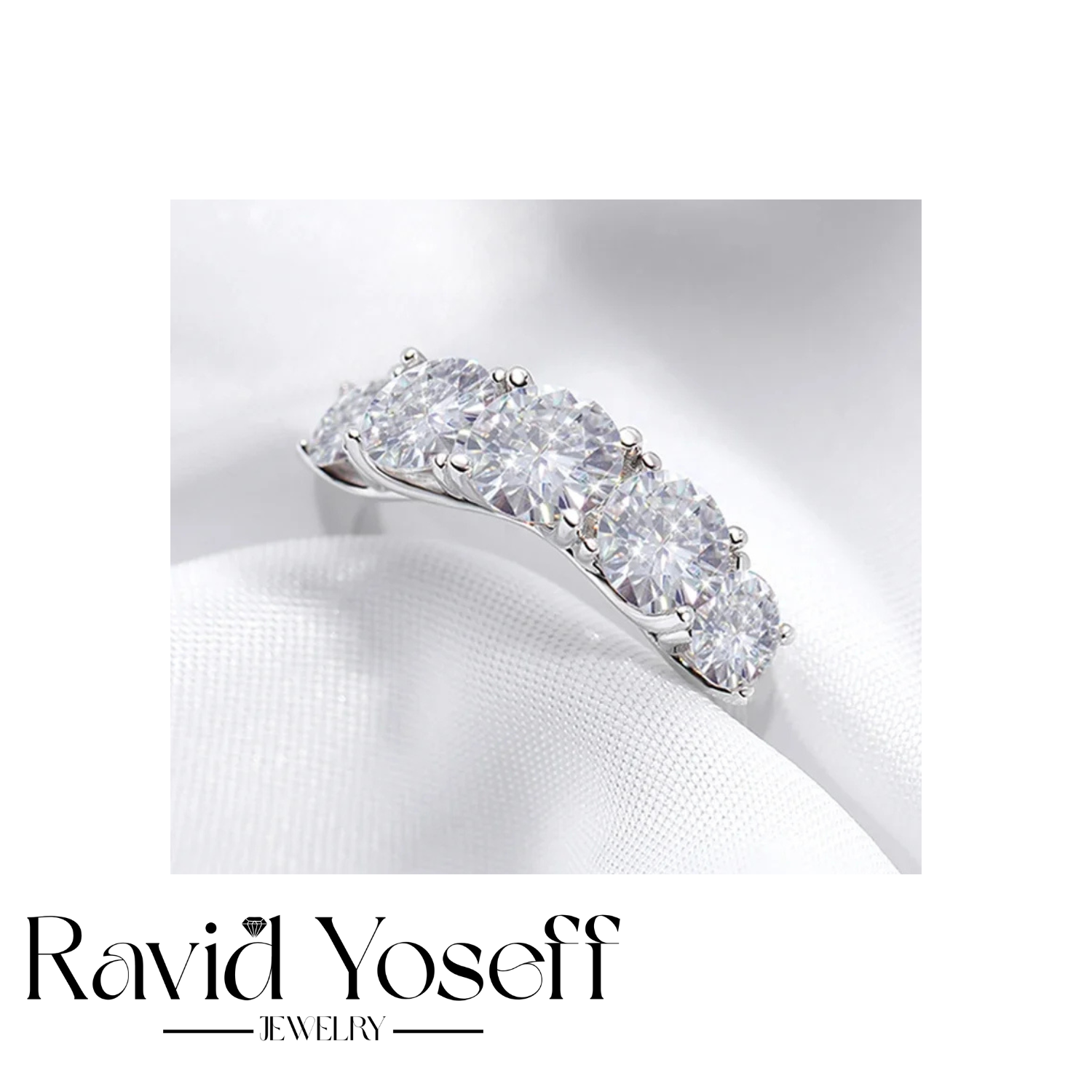 יוקרתית moissanite טבעת דניאל