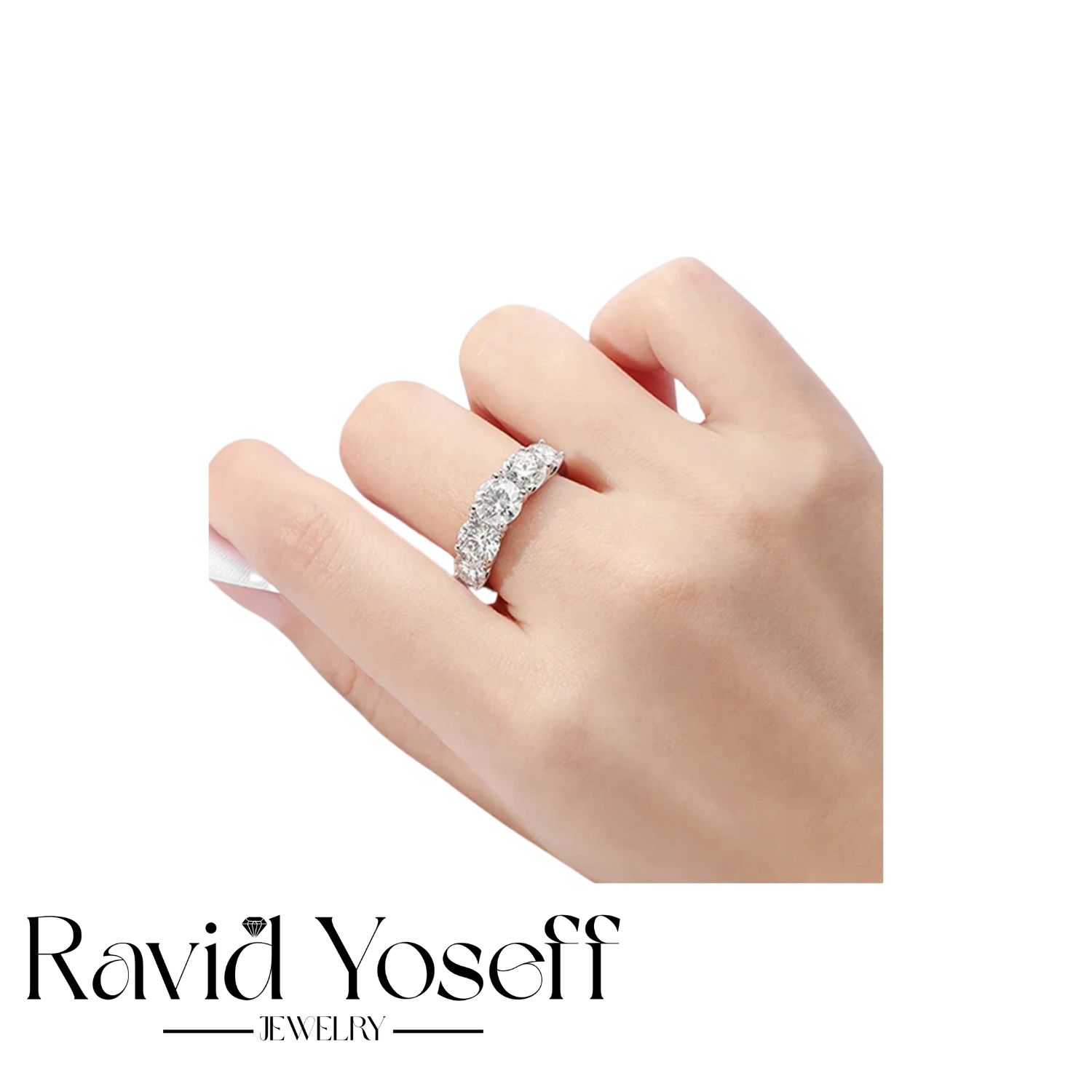 יוקרתית moissanite טבעת דניאל