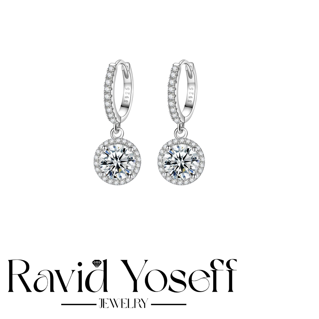 יוקרתיים Moissanite עגילי אמה