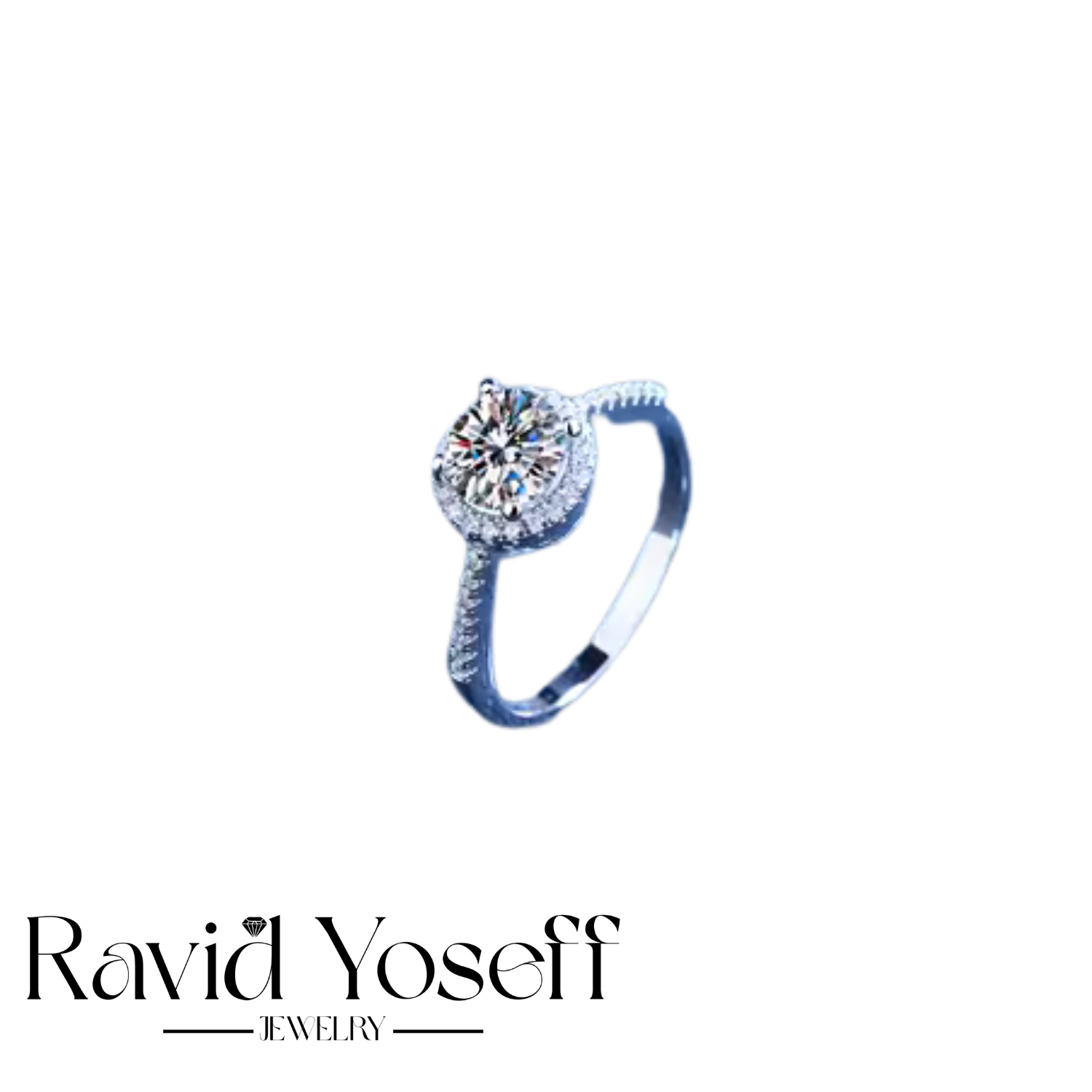 יוקרתית Moissanite טבעת גאיה