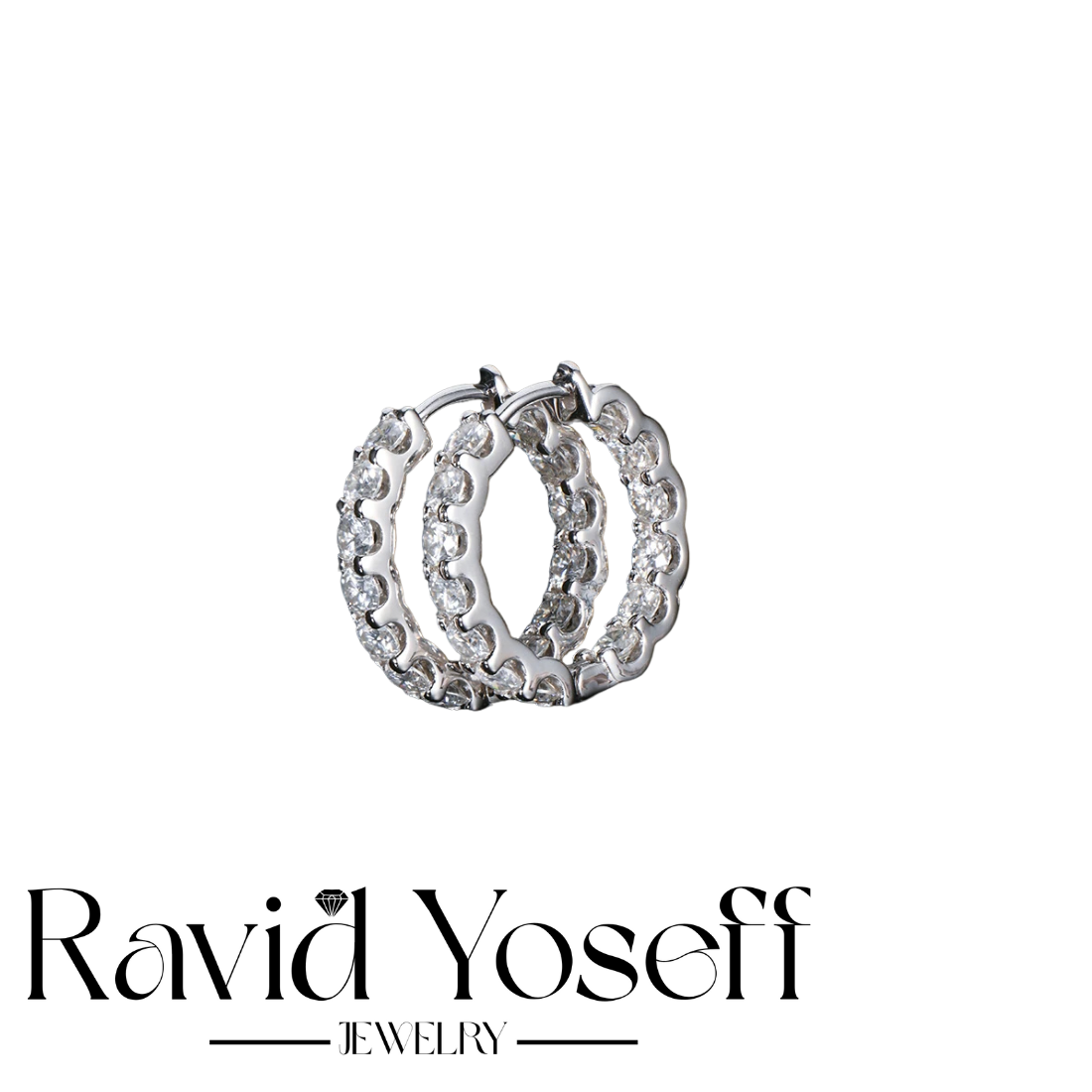 יוקרתיים Moissanite עגילי אדווה