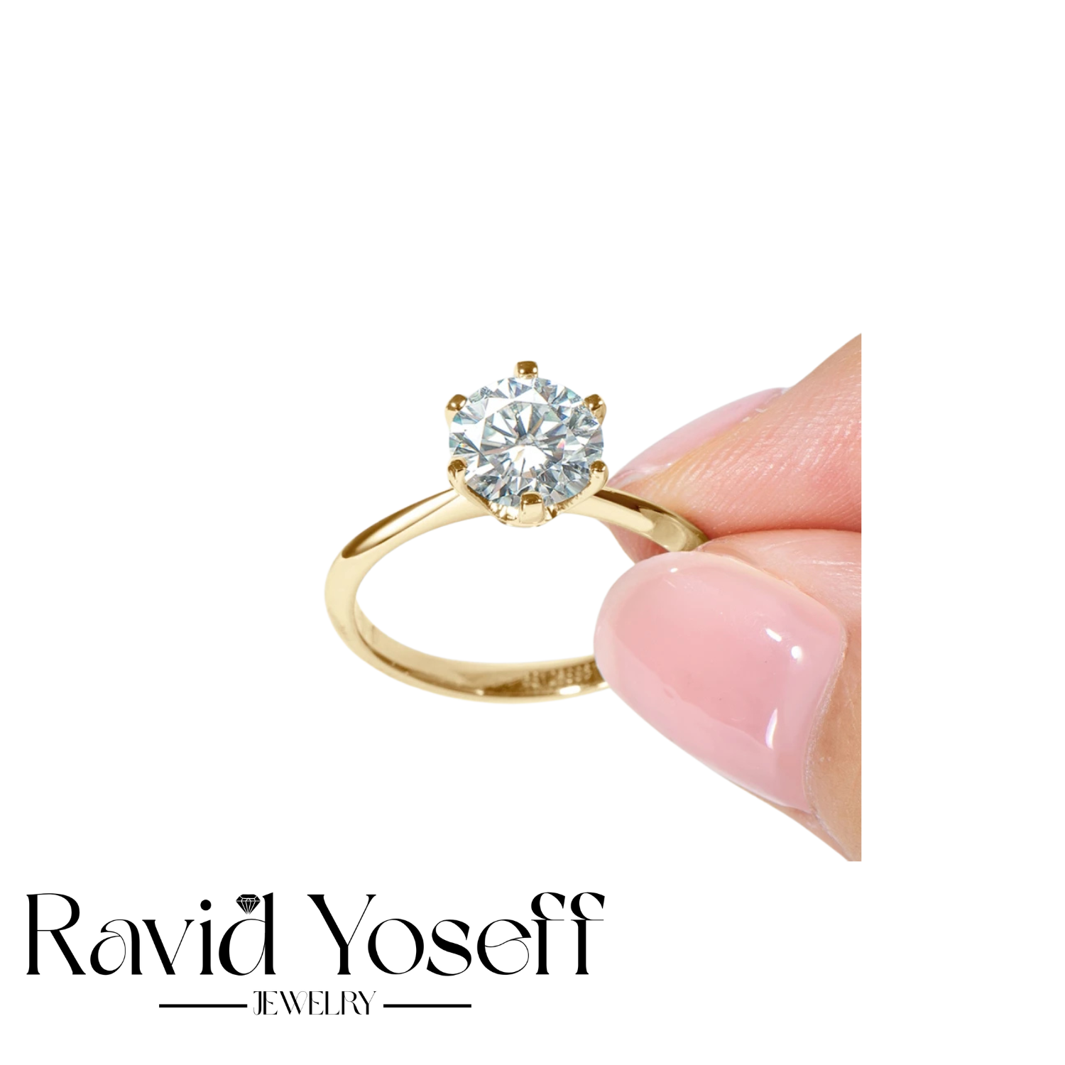 יוקרתית Moissaniteטבעת אנה