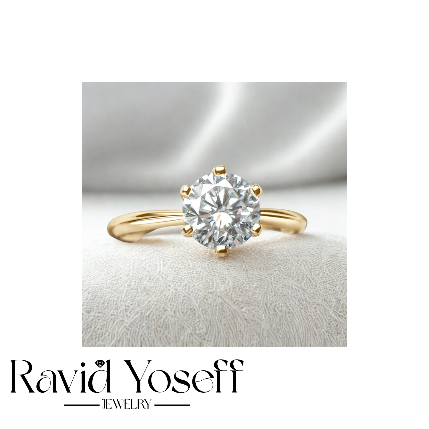יוקרתית Moissaniteטבעת אנה