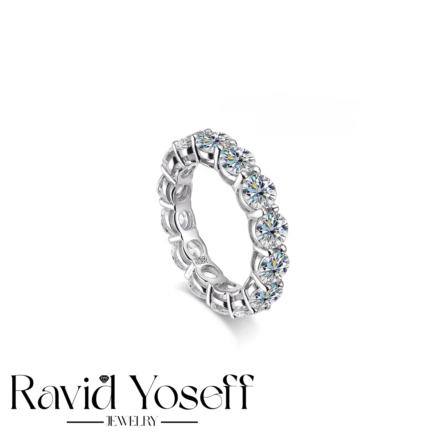 יוקרתית Moissanite טבעת נטע