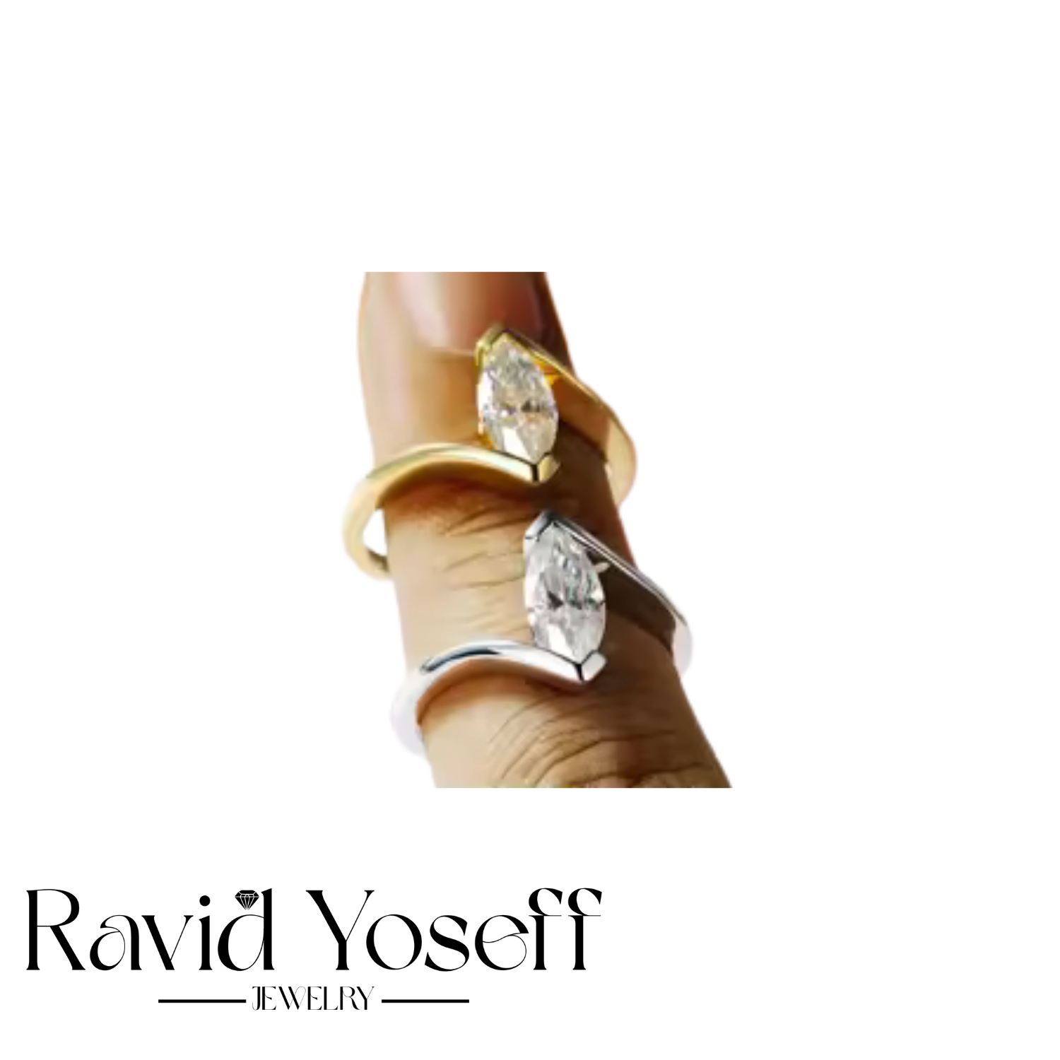 יוקרתית Moissanite טבעת יאנה