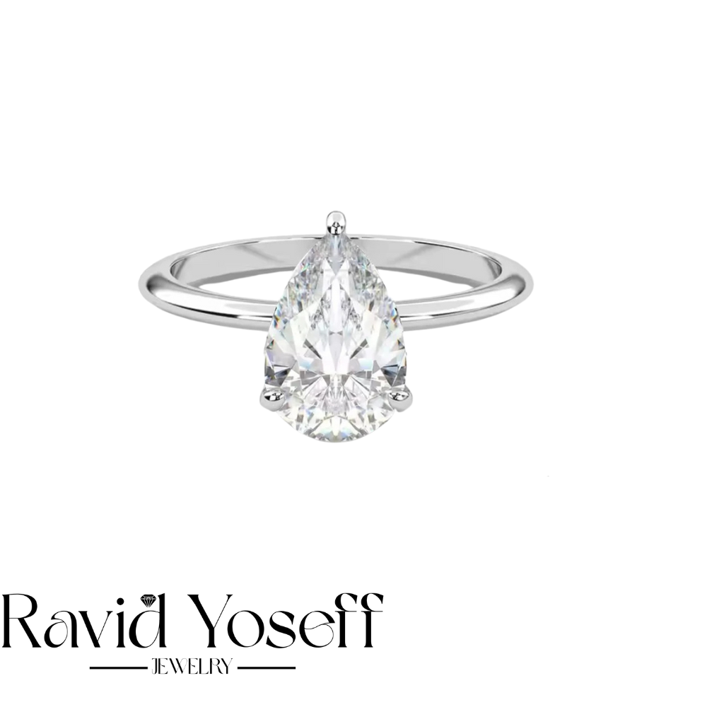 יוקרתית Moissanite טבעת שוהם