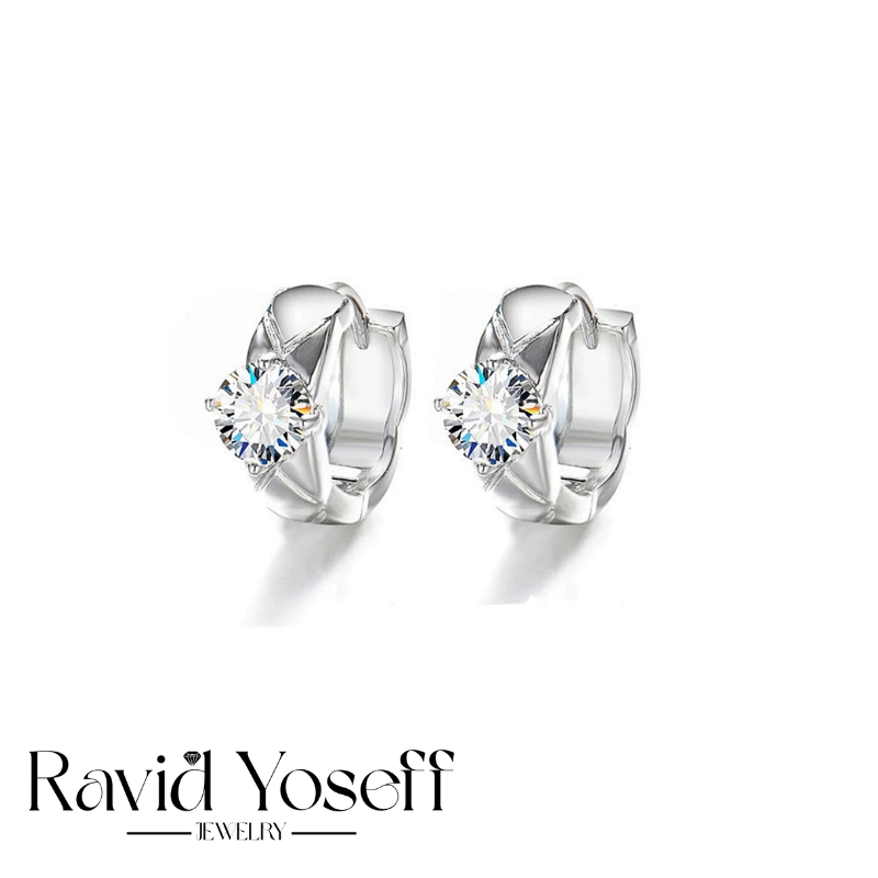 יוקרתיים Moissanite עגילי ג'ולייט