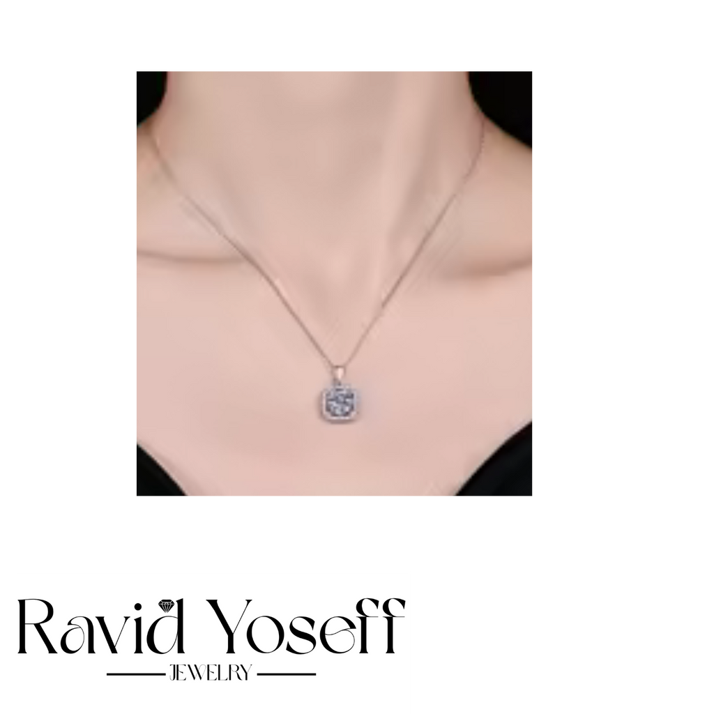 יוקרתית Moissanite שרשרת אמילי