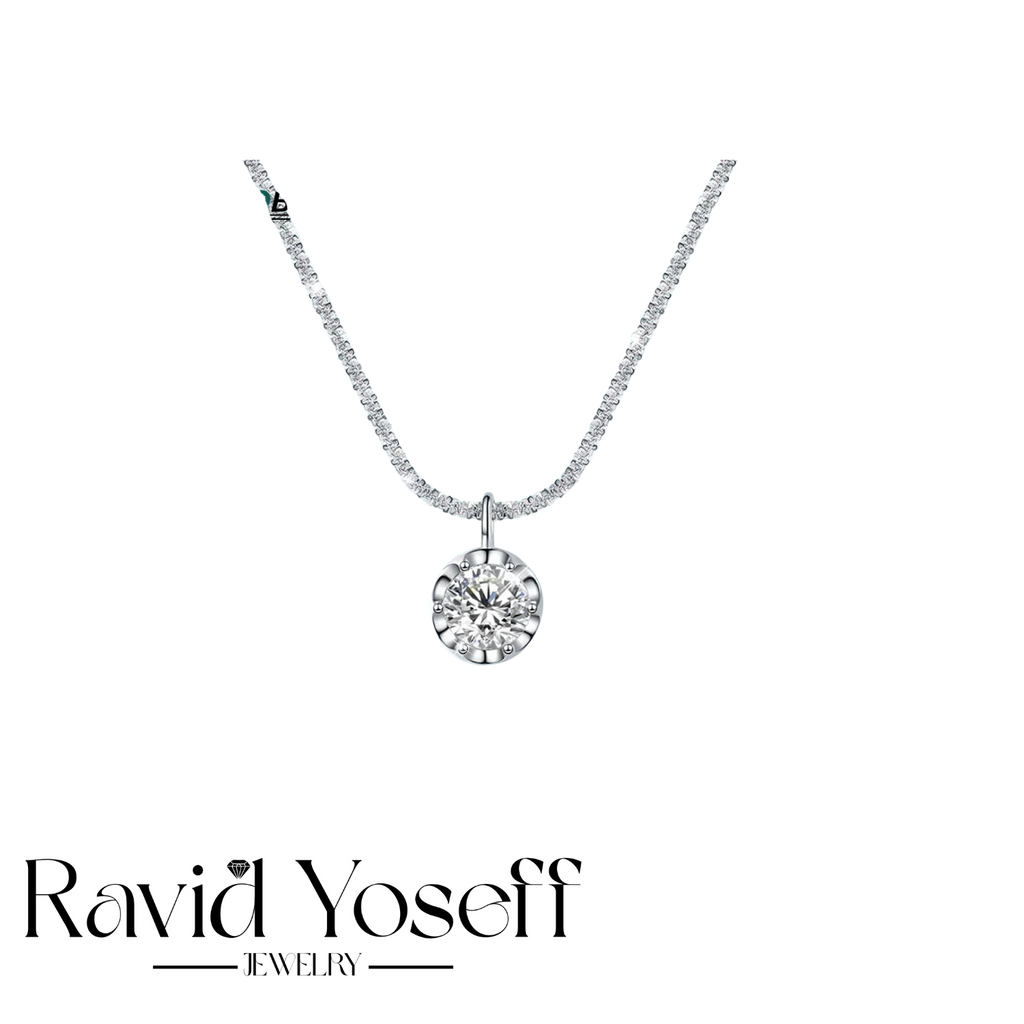 יוקרתית Moissanite שרשרת אלכסה