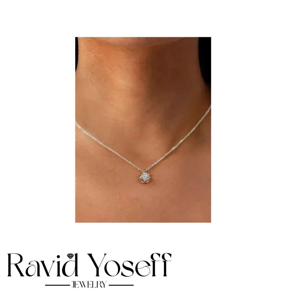 יוקרתית Moissanite שרשרת אלכסה