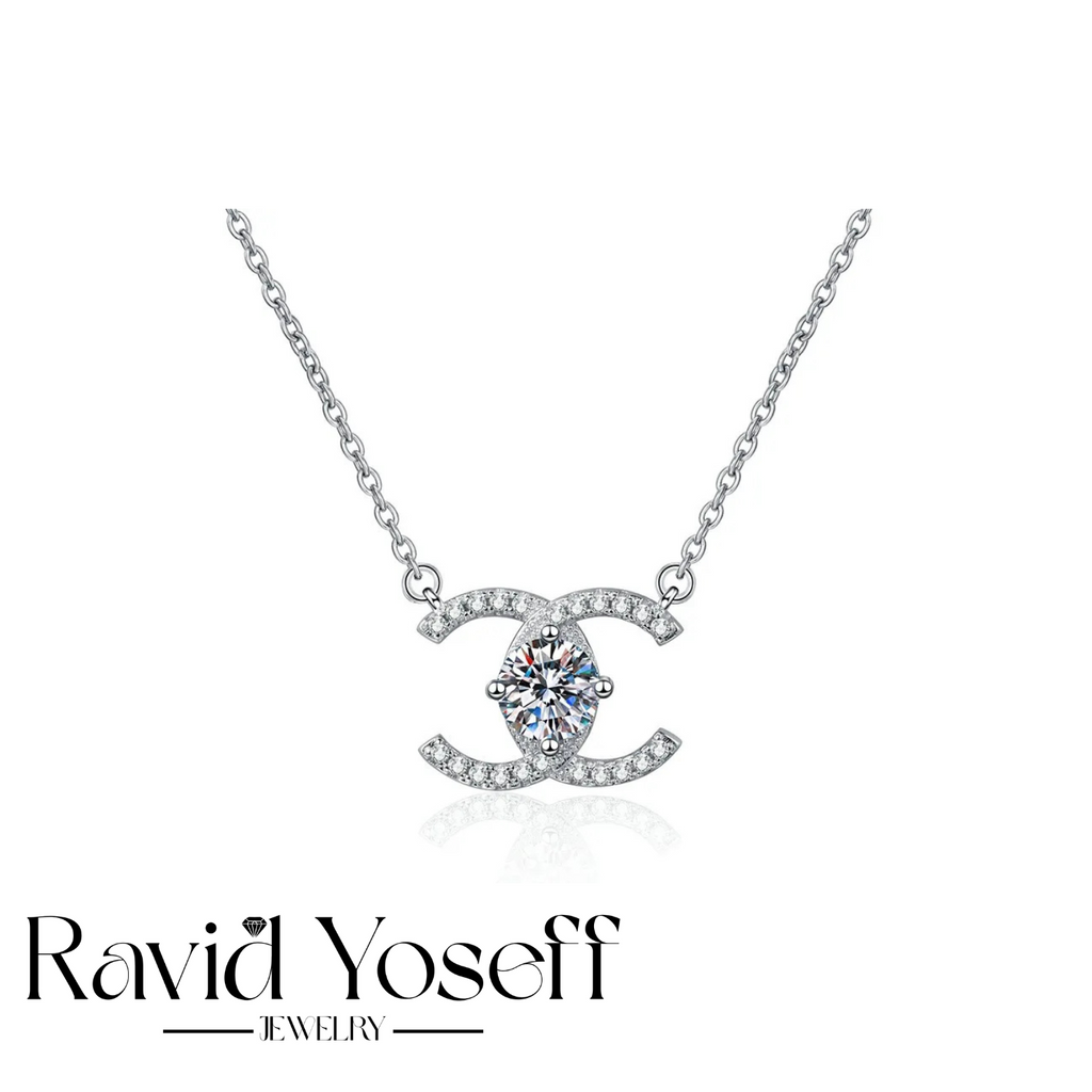 יוקרתית Moissanite שרשרת שאנל