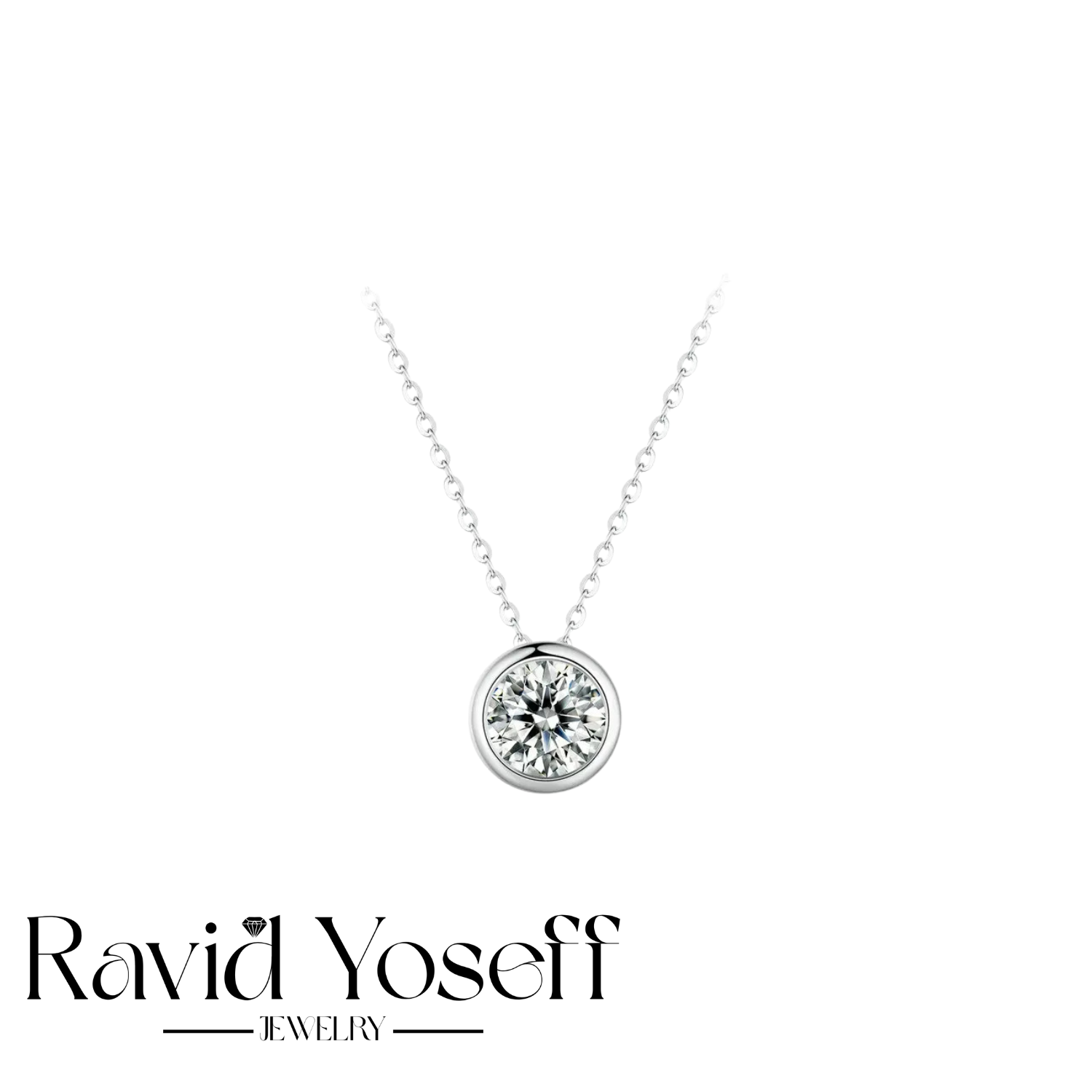 יוקרתית Moissanite שרשרת נואל