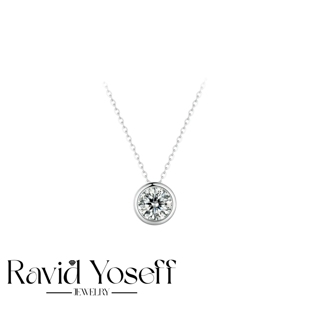 יוקרתית Moissanite שרשרת נואל