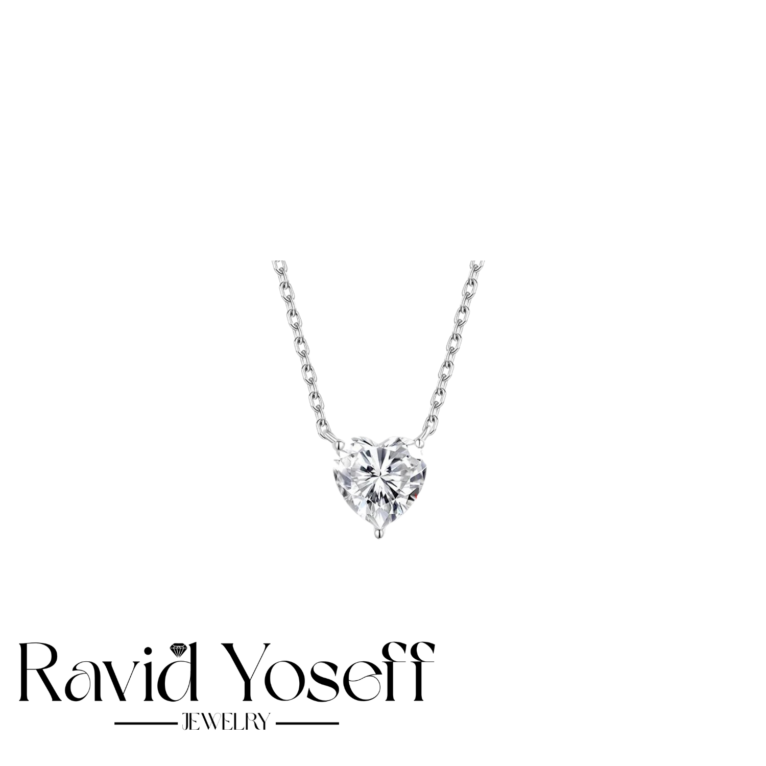 ייוקרתית Moissanite שרשרת אלבי