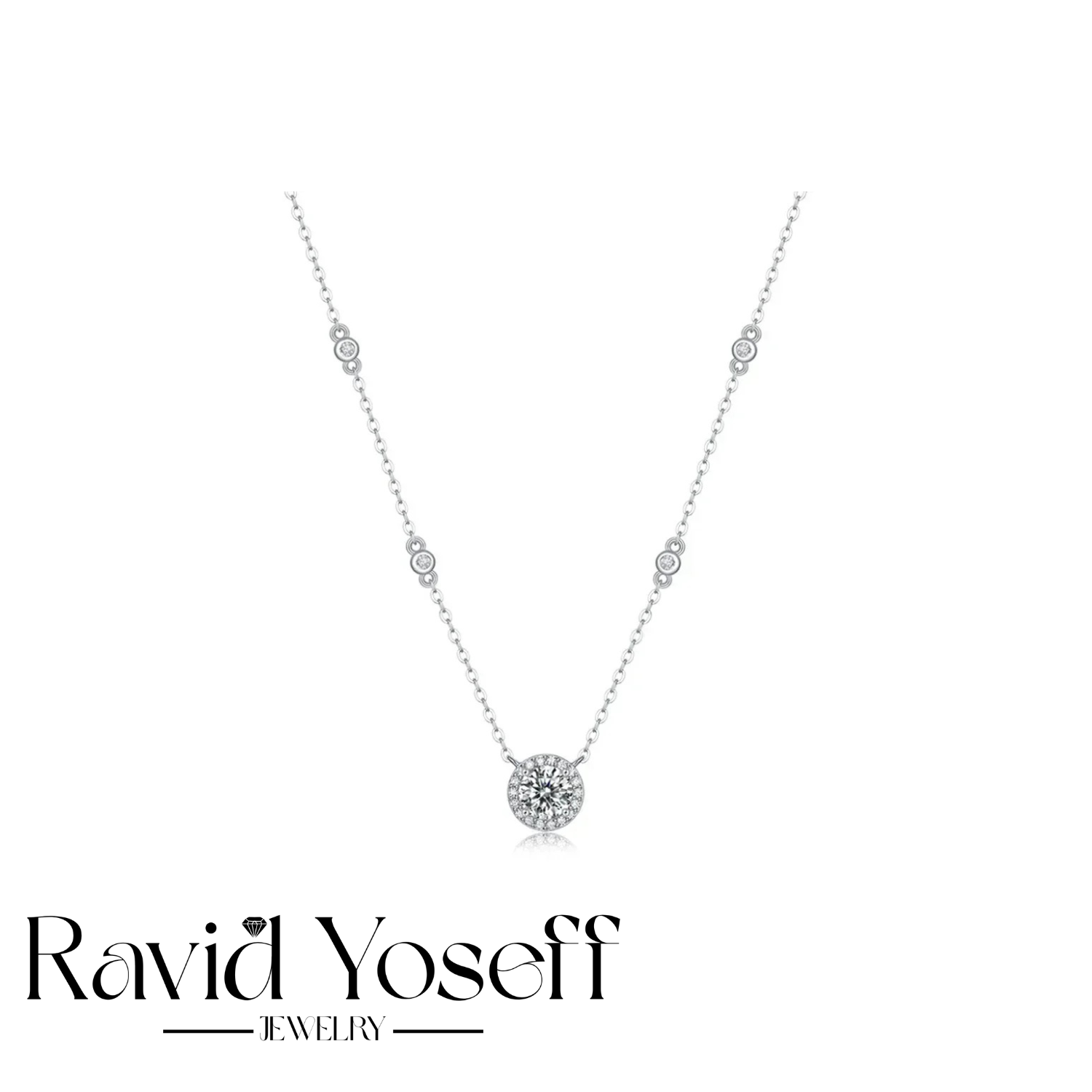 יוקרתית Moissanite שרשרת סול