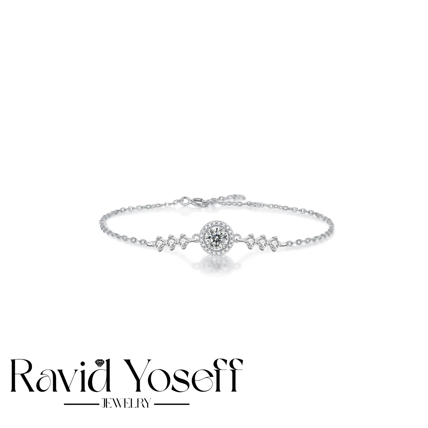 יוקרתי Moissanite צמיד מיילי