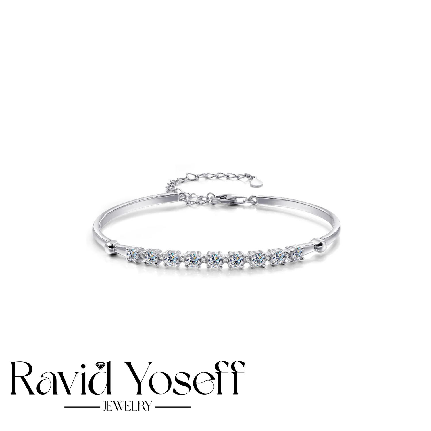 יוקרתי  Moissanite צמיד מיה
