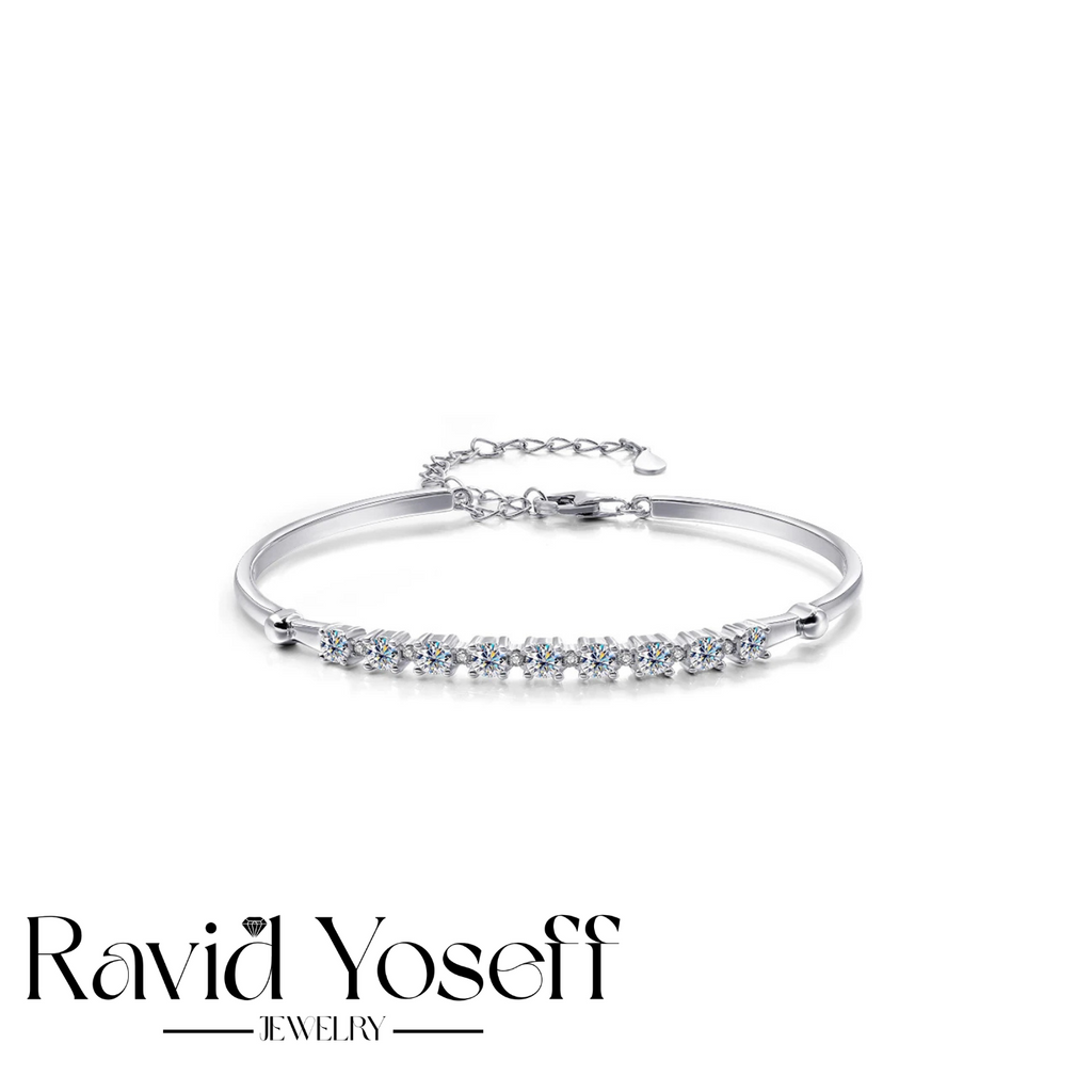 יוקרתי  Moissanite צמיד מיה
