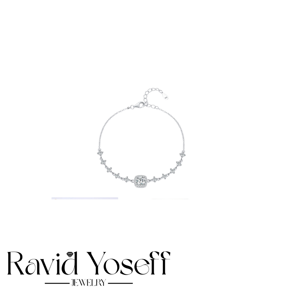 יוקרתי Moissaniteצמיד אסתר