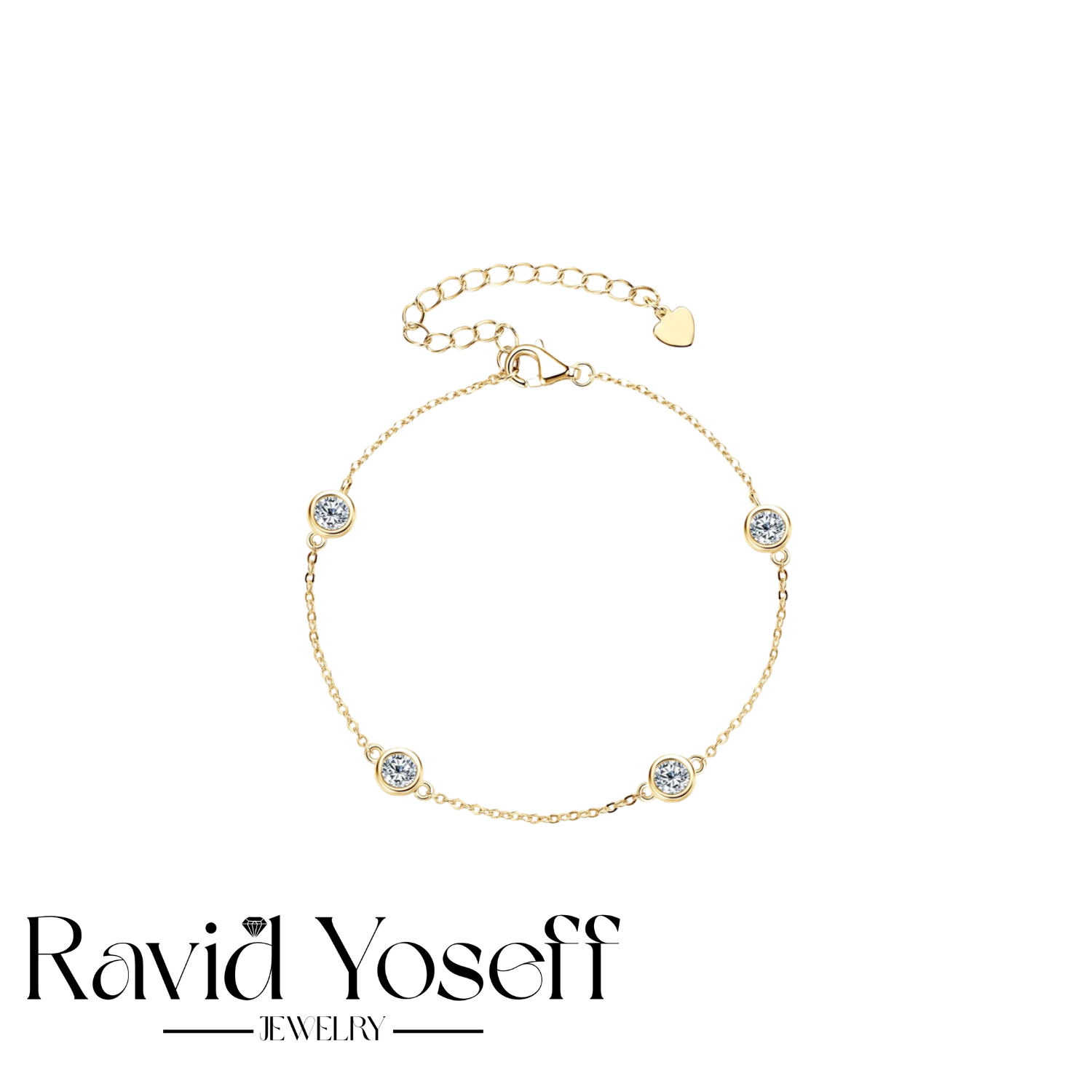 יוקרתי Moissanite צמיד דקלה