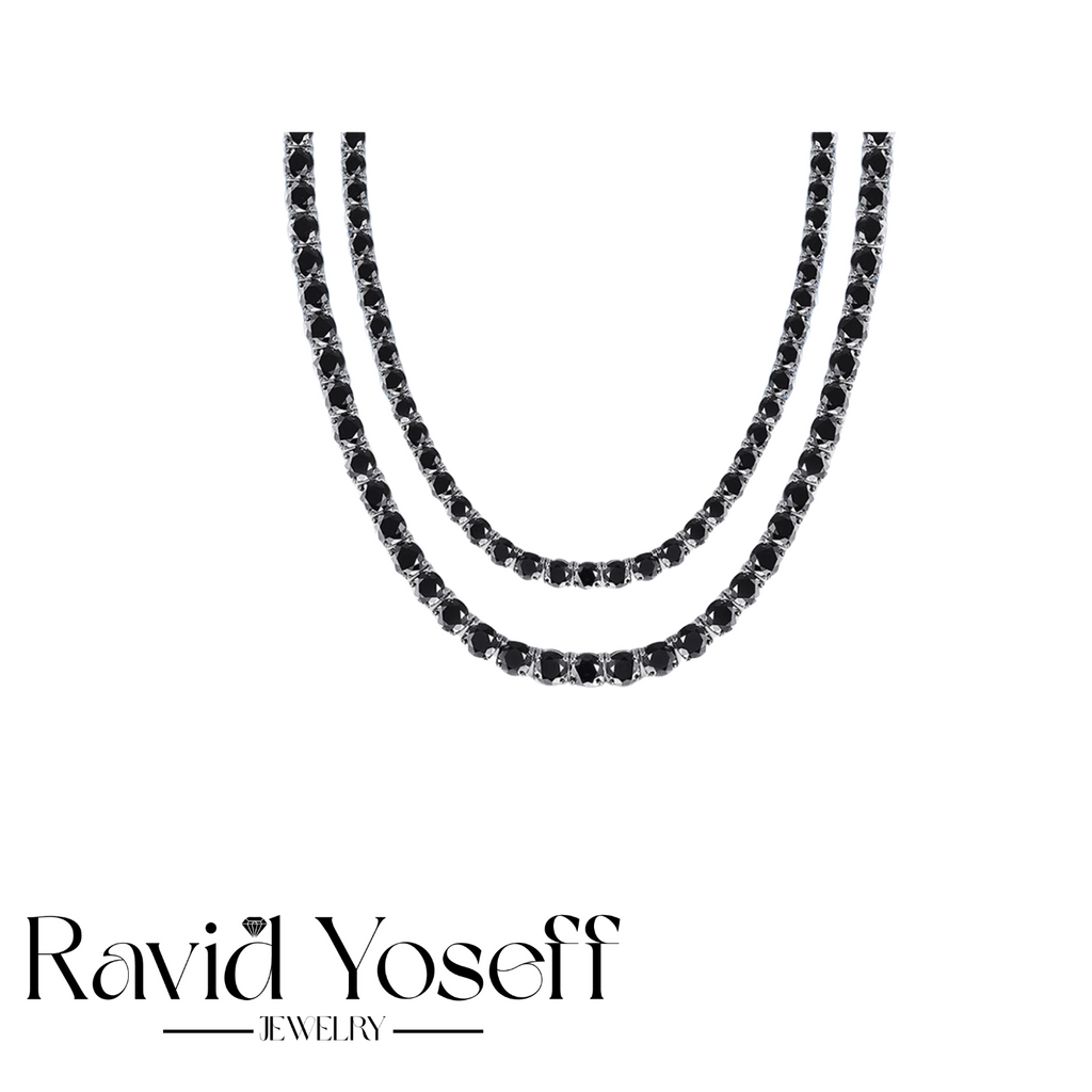 יוקרתית לגברMoissanite שרשרת מאור