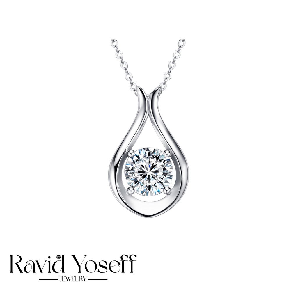 יוקרתית Moissanite שרשרת רביד