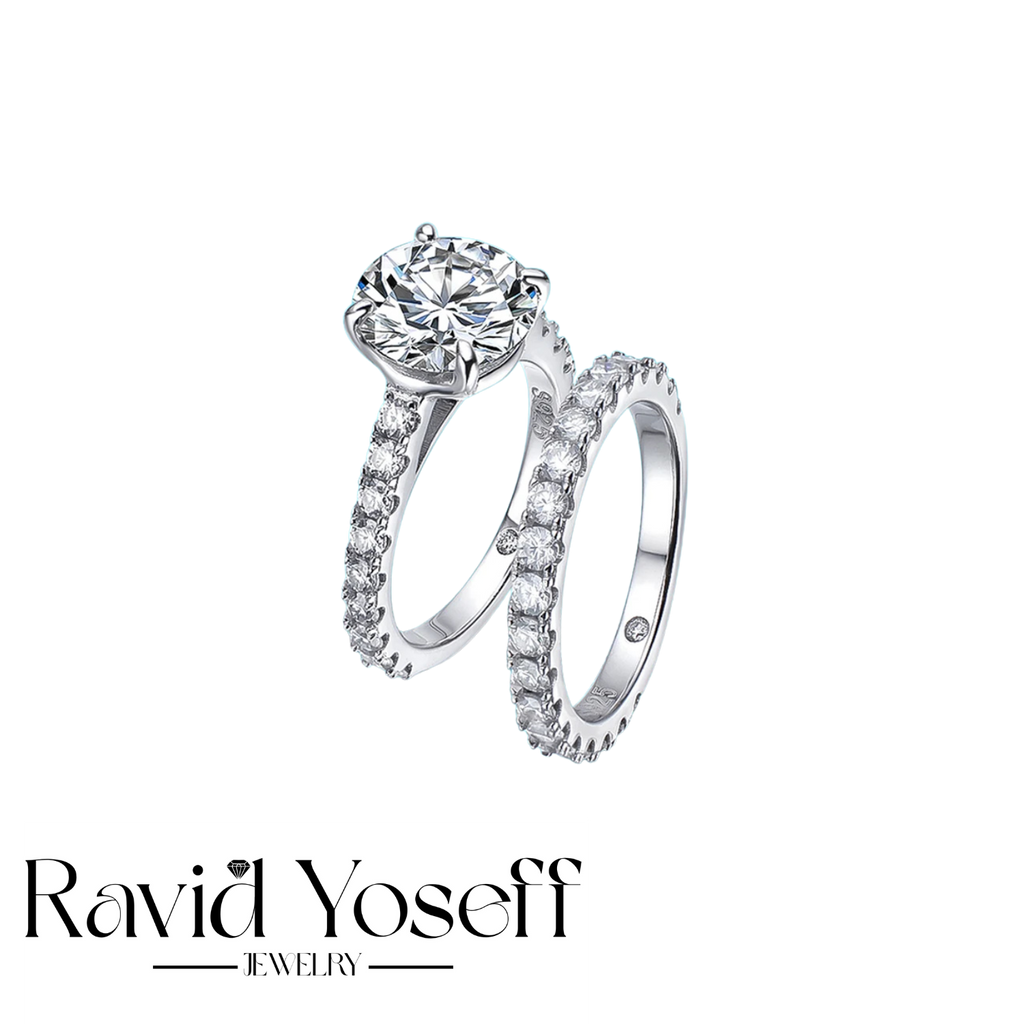 יוקרתית Moissanite טבעת דיאנה
